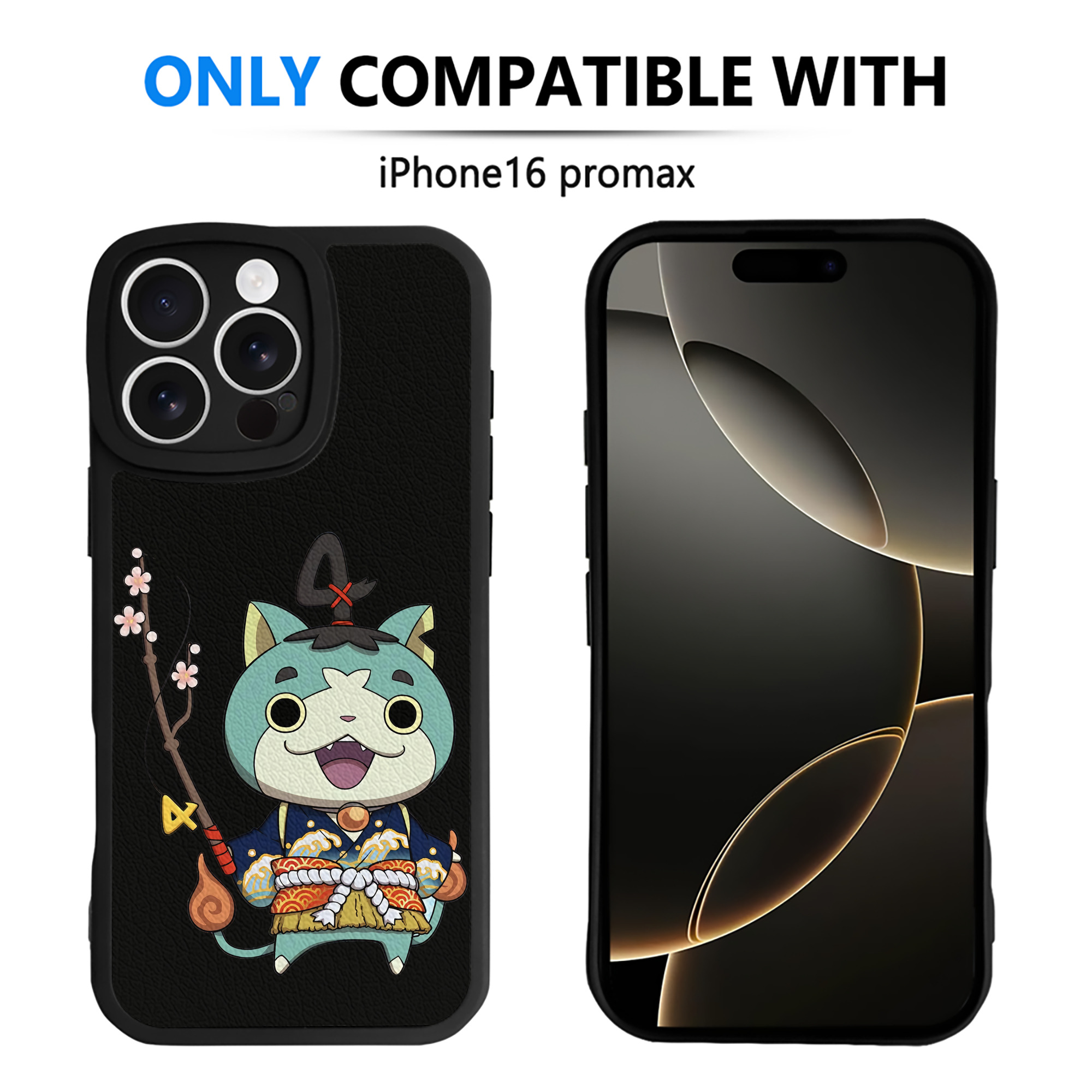 （画像用） 妖怪ウォッチ Yo-kai Watch 【iPhone 16シリーズ対応】シリコンスマホケース（レザー調） 材質：シリコン